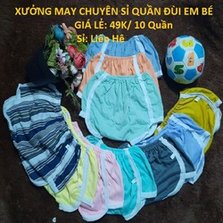 10 quần đùi cotton mềm mại cho bé, quần đùi cho bé trai và bé gái
