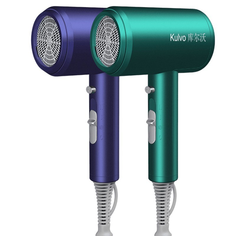 Máy sấy tóc Kulvo Kaizo Mart TẶNG MŨ CHÙM TÓC- 6 chế độ - 2 chiều nóng lanh - Công nghệ ION chống hư tổn - Kaizo Mart