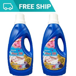 Combo 2 Can Nước Xả Vải Hương Downy 2.2lít/Can Ebay 100 Siêu Thơm