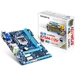 Bo mạch chủ - Mainboard Gigabyte GA-B75M-D2V - Socket 1155, Intel B75, 2 x DIMM, Max 16GB, DDR3