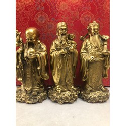 Tượng tam đa phúc lộc thọ bằng đồng nguyên chất