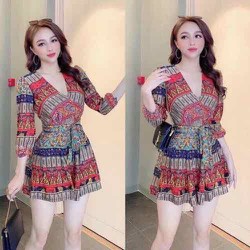 Jumpsuit Hoa Văn