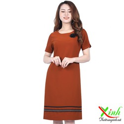 Đầm Suông Cam Đất Trẻ Trung DL537