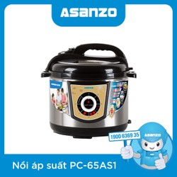 Nồi Áp Suất Nắp Rời 6L Asanzo PC-65AS1 - Hàng Chính Hãng Bảo Hành 12 Tháng