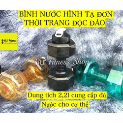 BÌNH NƯỚC TẬP GYM HÌNH QUẢ TẠ CỰC KÌ PHONG CÁCH THỜI TRANG – BN: 08