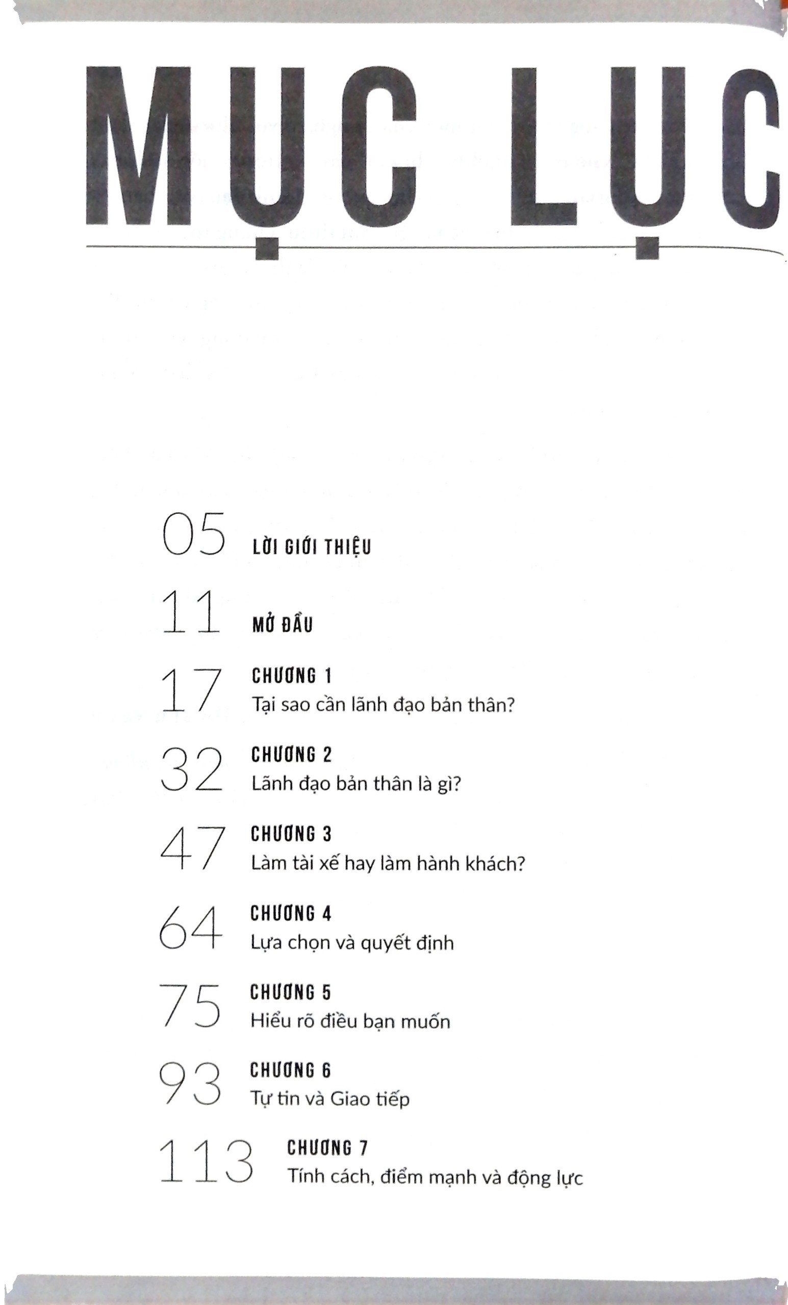 Lãnh Đạo Bản Thân