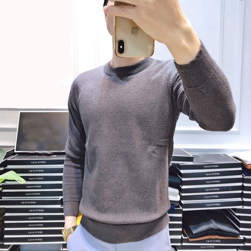 Áo Len Nam Cổ Tròn Dài Tay Công Sở Cao Cấp