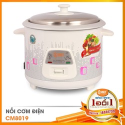 Nồi Cơm Điện Nắp Rời Comet CM8019 - Hàng Chính Hãng - Bảo Hành 12 Tháng