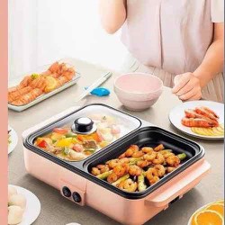 Nồi lẩu nướng 2 ngăn siêu chống dính Hàn Quốc