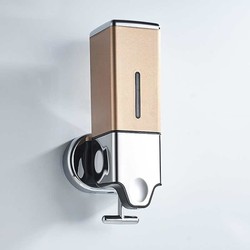 Bình đơn vàng vuông đựng xà bông cao cấp