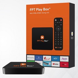 Đầu thu kỹ thuật số FPTBoxPLay + chuẩn 4K đi kèm remove điều khiển bằng giọng nói