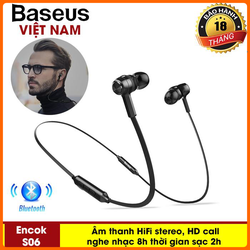 >> BÁO GIÁ TAI NGHE BLUETOOTH SAMSUNG/OPPO 2020 SIÊU BỀN ĐẸP ÂM THANH CHUẨN, PIN DÙNG LÂU, KẾT NỐI TỐT VỚI TẤT CẢ CÁC LOẠ | Shopee Lazada Sendo Tiki mới nhất 200 Tai Nghe không dây kiểu thể thao Baseus S06 Cho Điện Thoại iPhone, Samsung, Và các loại smartphone công nghệ Bluetooth 4.1 Âm thanh HIFI stereo, siêu Bass tích hợp mic đàm thoại, pin lâu nghe nhạc 8h