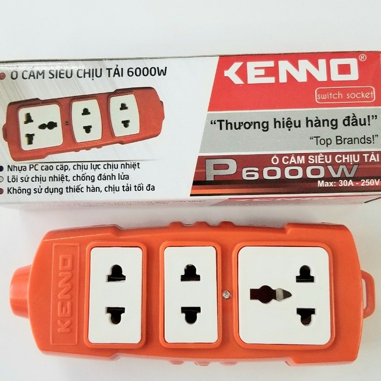 Hình ảnh Ổ CẮM ĐIỆN CHỊU TẢI CAO 6000W KENNO