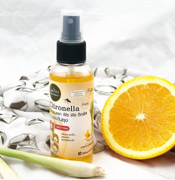 Xịt Chống Muỗi Citronella Phutawan Thái Lan - An toàn cho mẹ & bé