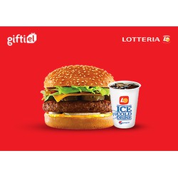 Evoucher Lotteria - Cheese Burger Set