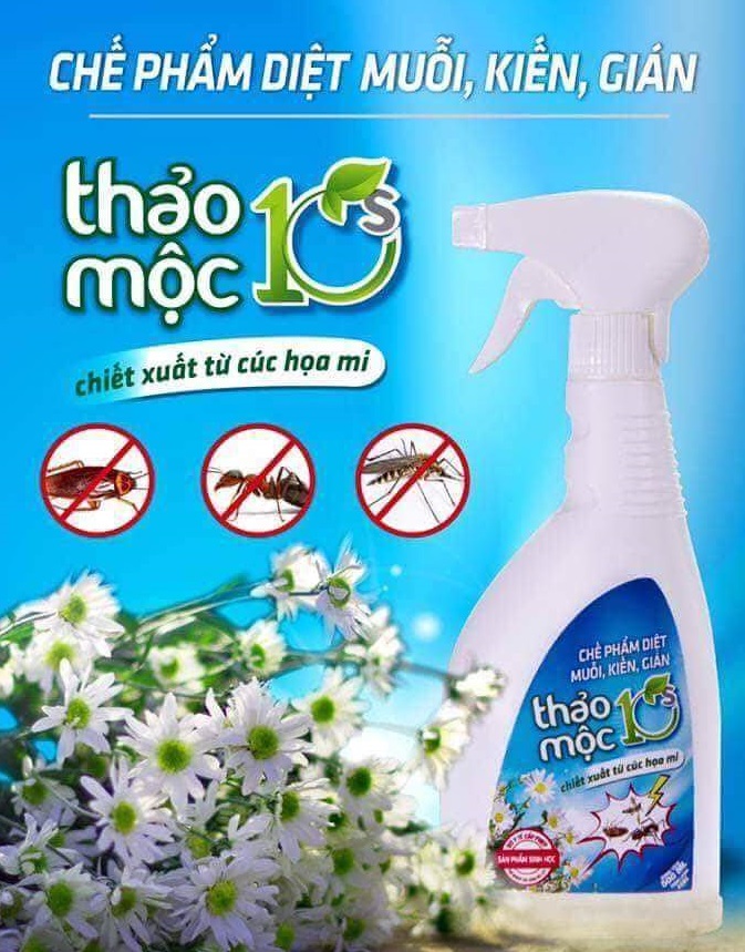 Chai Xịt Diệt Muỗi, Kiến, Gián - Thảo Mộc 10S
