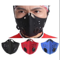 Khẩu Trang Với 2 van thở Mặt nạ bảo vệ mặt đi xe đạp + Bộ lọc Bộ lọc than hoạt tính Bộ lọc cấu trúc 5 lớp Mặt nạ miệng Khẩu Trang Với 2 van thở Mặt nạ bảo vệ mặt đi xe đạp + Bộ lọc Bộ lọc than hoạt tính Bộ lọc cấu trúc 5 lớp Mặt nạ miệng