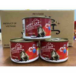 Pate Happy Cat cho mèo lon 190g