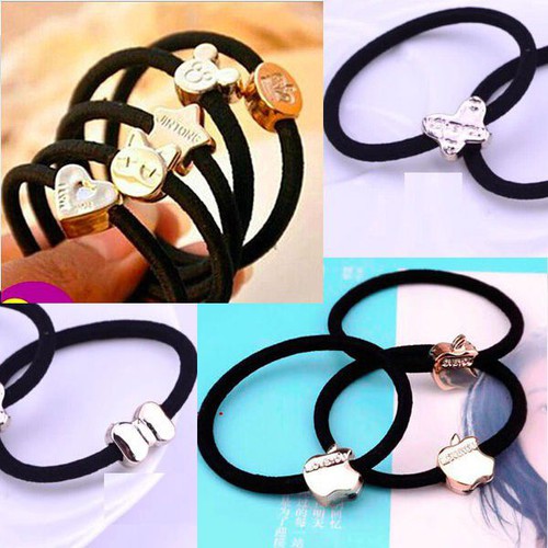 SET 10 CHUN BUỘC TÓC HÌNH THÚ CƯNG CUTE PHÔ MAI QUE