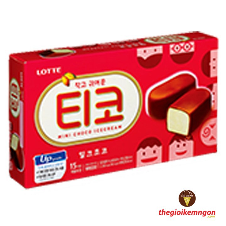Kem viên Tico vị socola sữa Lotte Hàn Quốc - 510ml
