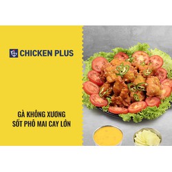 Evoucher Chicken Plus - Gà không xương sốt phô mai cay lớn