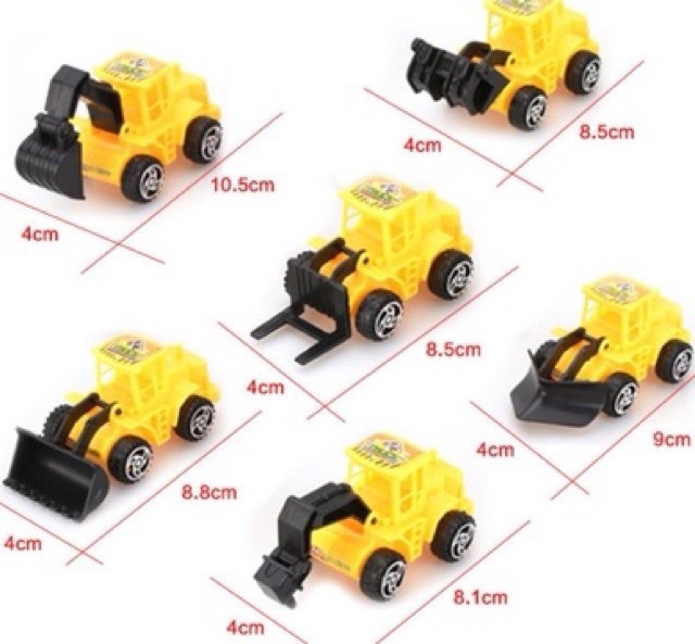 Đồ chơi mô hình cẩu 6 món y hình - baby07 2