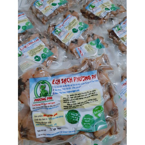 Ếch làm sẵn nguyên con.