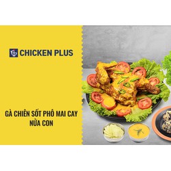 Evoucher Chicken Plus - Gà chiên sốt phô mai cay nửa con