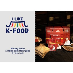 Evoucher I Like K-Food N.hung hươu và hồng sâm Hàn Quốc 6 năm tuổi