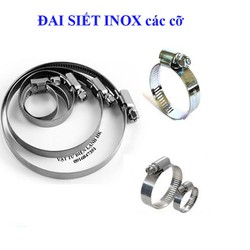 Đai xiết ống các cỡ inox từ 12mm - 311mm - siết quai nhê cổ dê (chọn đúng cỡ khi đặt hàng)
