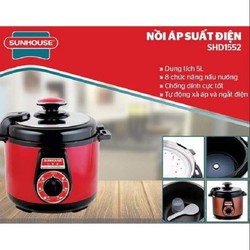 Nồi áp suất điện chính hãng SH 5L cao cấp 900w-BH hãng 12 tháng