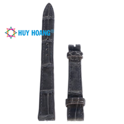 Dây đồng hồ Huy Hoàng da cá sấu màu xám