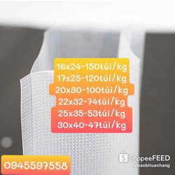 (1kg) túi hút chân không 1 mặt trơn mặt nhám – 007