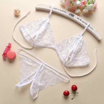 Bộ đồ lót ren sẻ đáy - BL21 8