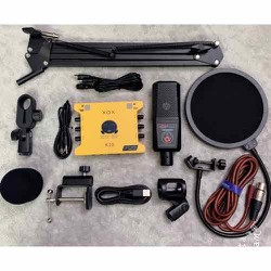 combo thu âm livestream K10 2020 bản kỉ niệm và mic alc 280 cao cấp