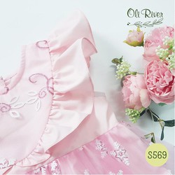 Váy công chúa Elsa - S569 - Màu hồng