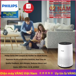 Máy lọc không khí Philips AC0820/10 Series 800 diện tích 49m2 – Hàng chính hãng