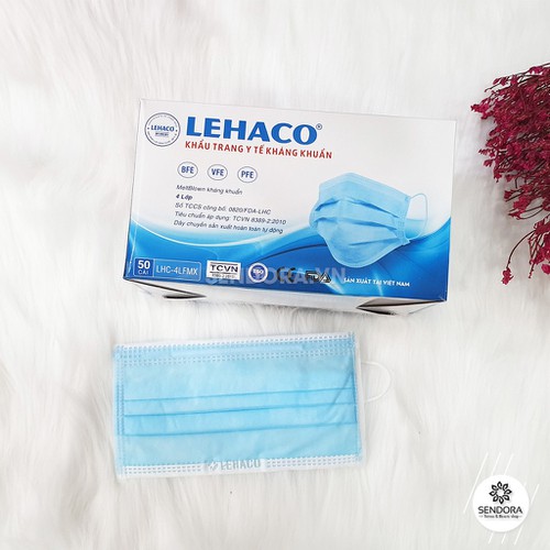 Khẩu trang y tế Lehaco 4 lớp kháng khuẩn