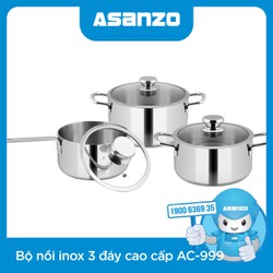 BỘ NỒI INOX ASANZO AC999