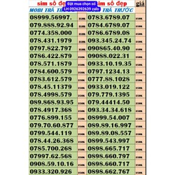 sim mobi trả trước số đẹp giá rê chỉ 250k