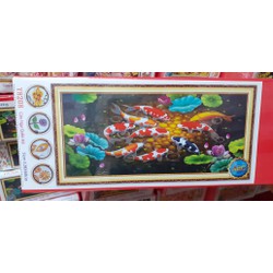 tranh đính đá Cửu Ngư Quần Hội y8208 y8209
