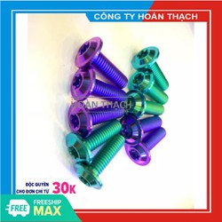 Ốc đĩa titan Gr5 8li25 đầu mỏng gắn ex 135 raider, satria, sirius, yamaha, suzuki, honda Lục bảo Ốc đĩa titan Gr5 8li25 đầu mỏng gắn ex 135 raider, satria, sirius, yamaha, suzuki, honda Lục bảo