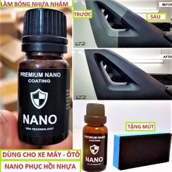 DUNG DỊCH NANO ĐÁNH BÓNG NHỰA NHÁM NHƯ MỚI