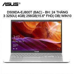Laptop Asus D509DA-EJ800T - AMD Ryzen 3 3250U, 4GB RAM, SSD 256GB, AMD Radeon Graphics, 15.6 inch