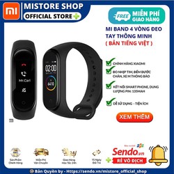 FREESHIP HOT + Vòng đeo tay thông minh theo dõi sức khỏe Xiaomi Mi Band 4 - Đồng hồ thông minh MiBand 4