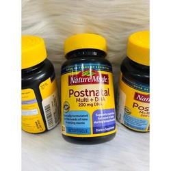 Thuốc Nature Made Postnatal Multi DHA (Bổ Sung Đủ Vitamin, Khoáng Chất Cho Bà Bầu Sau Sinh & Cho Con Bú)