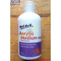 Dung môi tăng độ MỜ acrylic Mont Marte chai 135ml