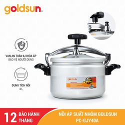 Nồi áp suất nhôm điện hóa mềm Goldsun PC-GJY40A 4L