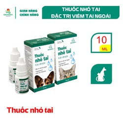 Vemedim: Thuốc nhỏ tai cho chó, mèo bị viêm tai ngoài, chai 10ml