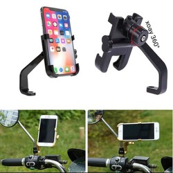 Giá đỡ điện thoại C2 - Freeship - Kẹp điện thoại trên xe máy, chất liệu Kim loại xoay 360 không gỉ, không bay màu Giá đỡ điện thoại C2 - Freeship - Kẹp điện thoại trên xe máy, chất liệu Kim loại xoay 360 không gỉ, không bay màu